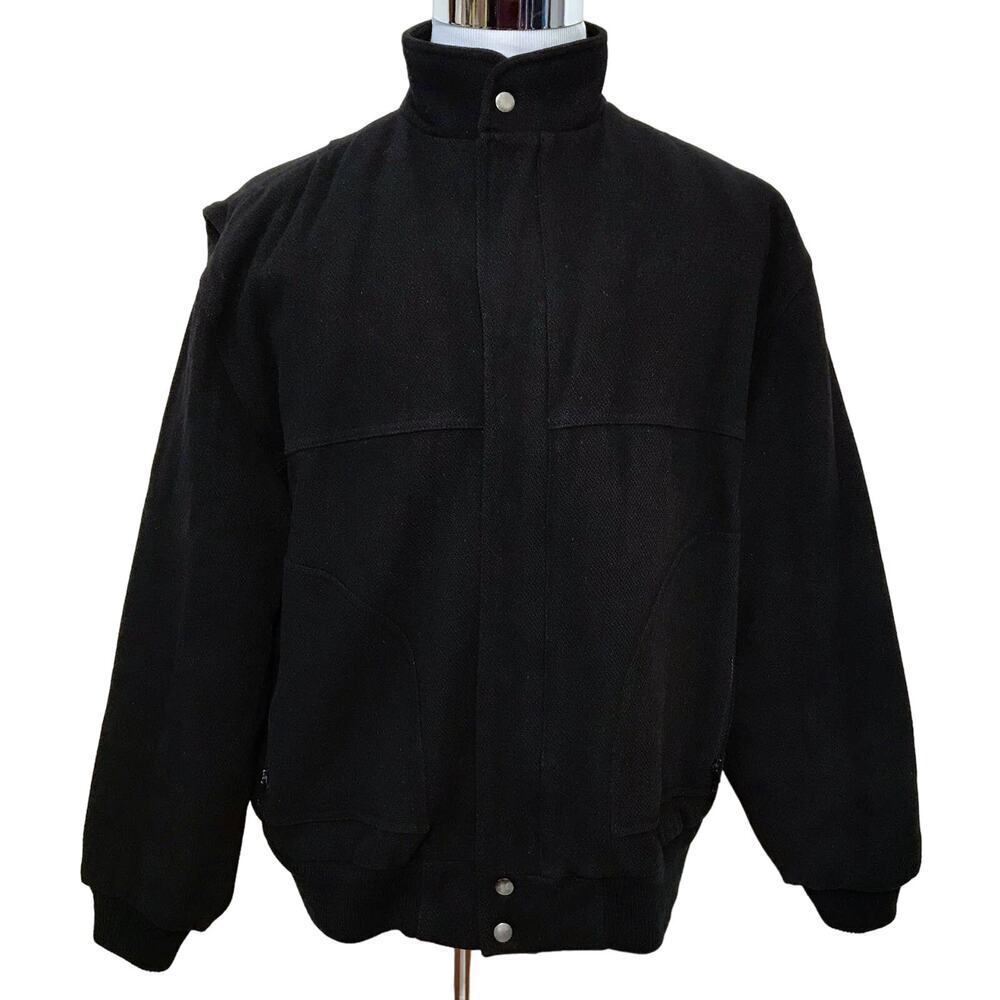 Ardsley Vintage Wool Bomber Jacket Men XL
